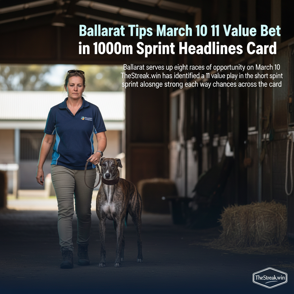 Ballarat Tips March 10: $11 Value Bet in 1000m Sprint Headlines Card - Image 2