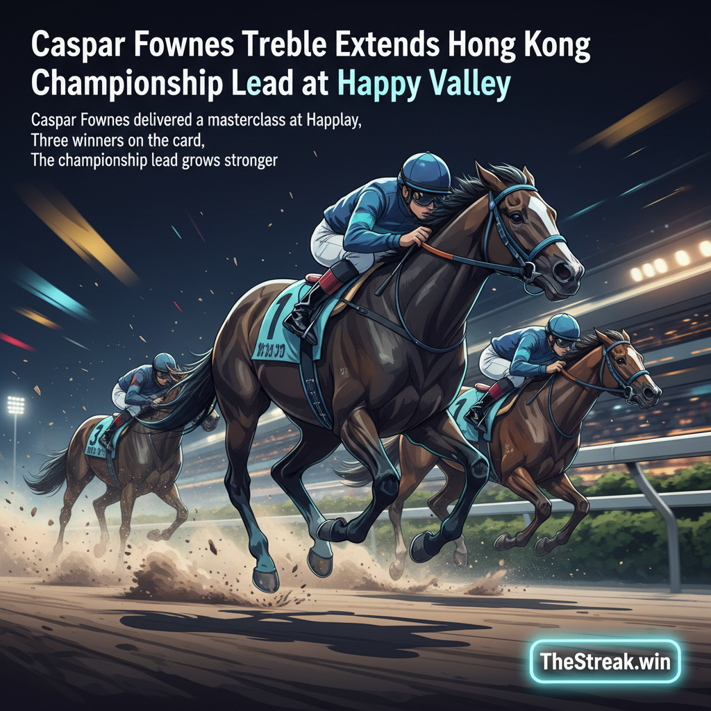 Caspar Fownes Treble Extends Hong Kong Championship Lead at Happy Valley - Image 1