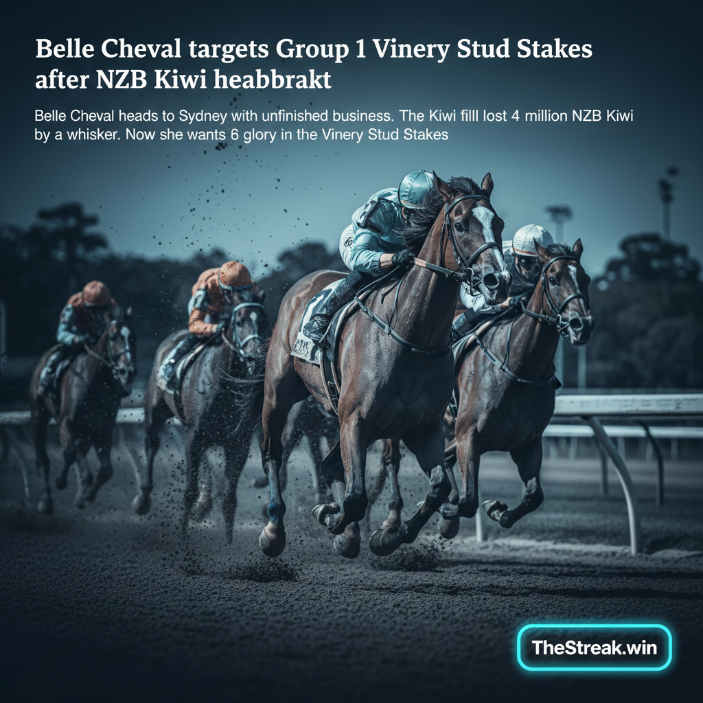 Belle Cheval targets Group 1 Vinery Stud Stakes after NZB Kiwi heartbreak - Image 1