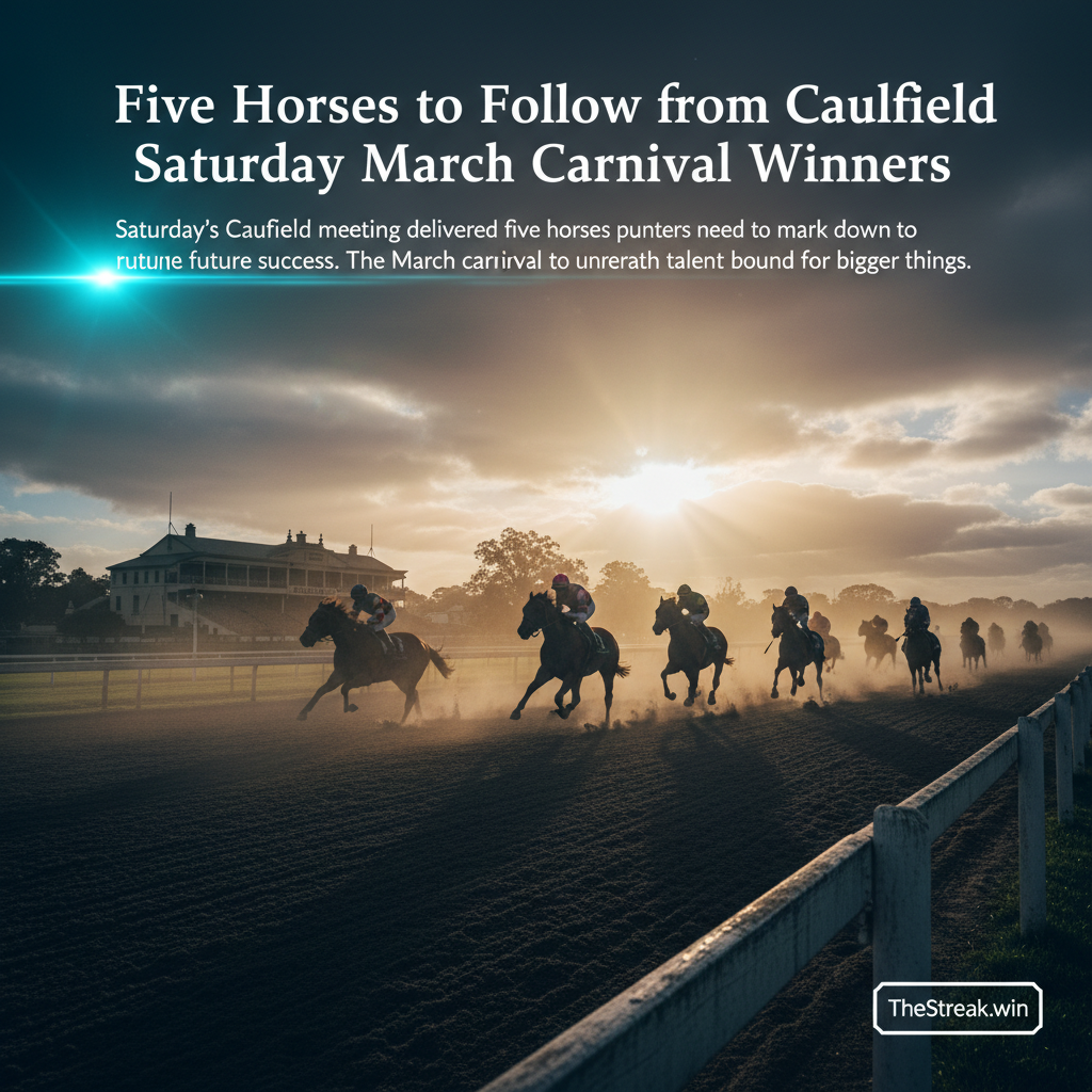 Five Horses to Follow from Caulfield Saturday - March Carnival Winners - Image 3